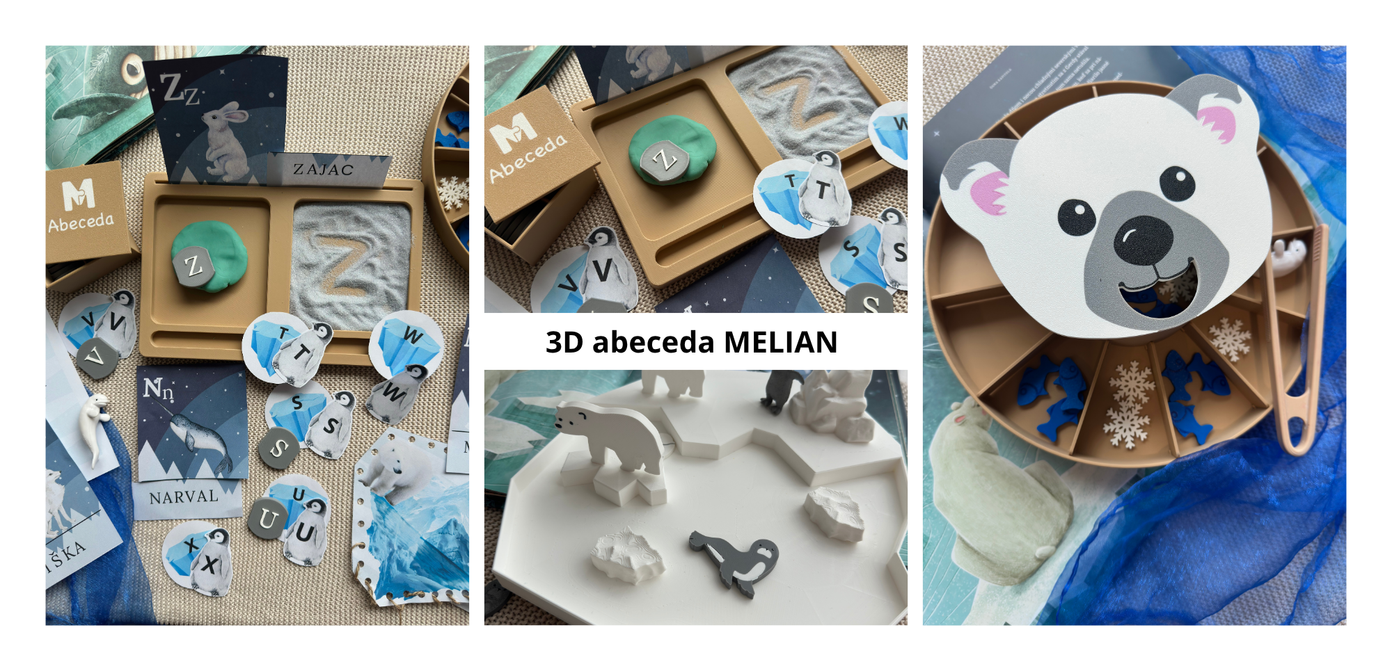 White Beige Minimalist Photo Collage Wraparound Mug-2